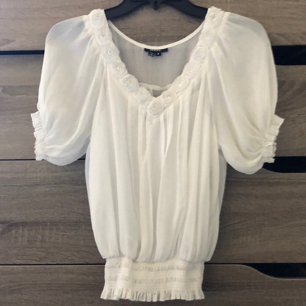 Xoxo White top
